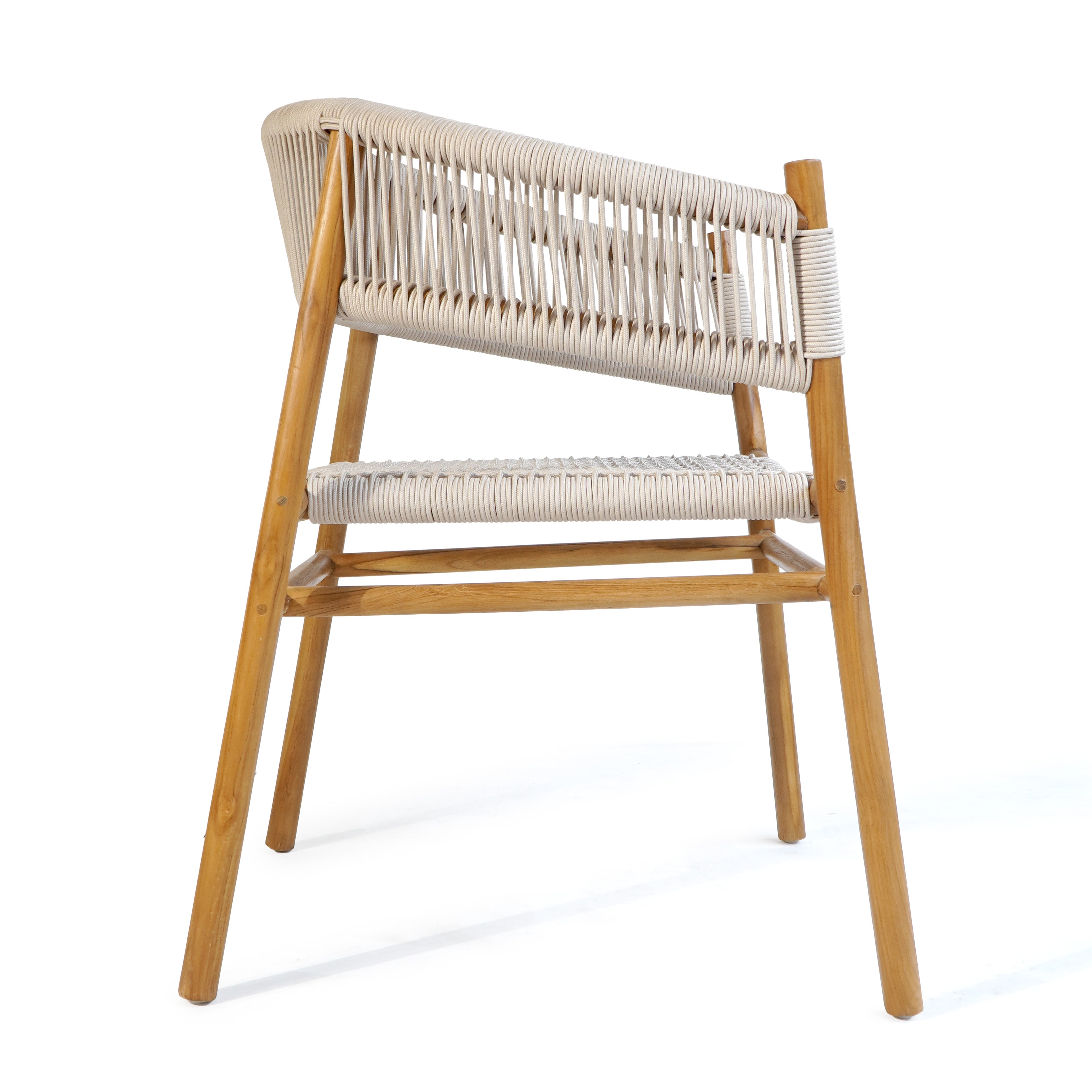 Dubai Modern Luxury Home Furniture - Handcrafted Teakwood Dining Chair. Coastal luxury furniture for Dubai luxury homes, villas and hotels.