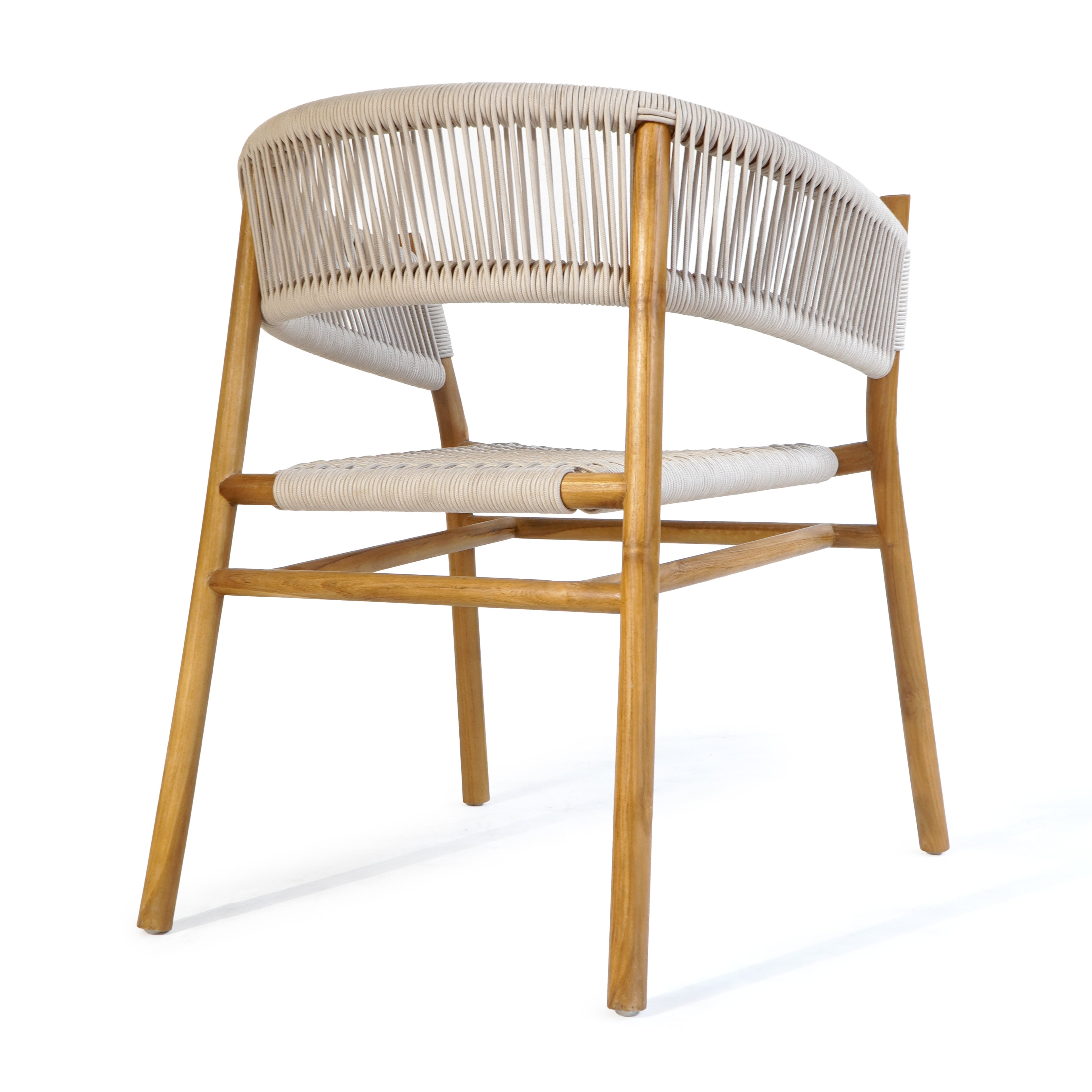 Dubai Modern Luxury Home Furniture - Handcrafted Teakwood Dining Chair. Coastal luxury furniture for Dubai luxury homes, villas and hotels.