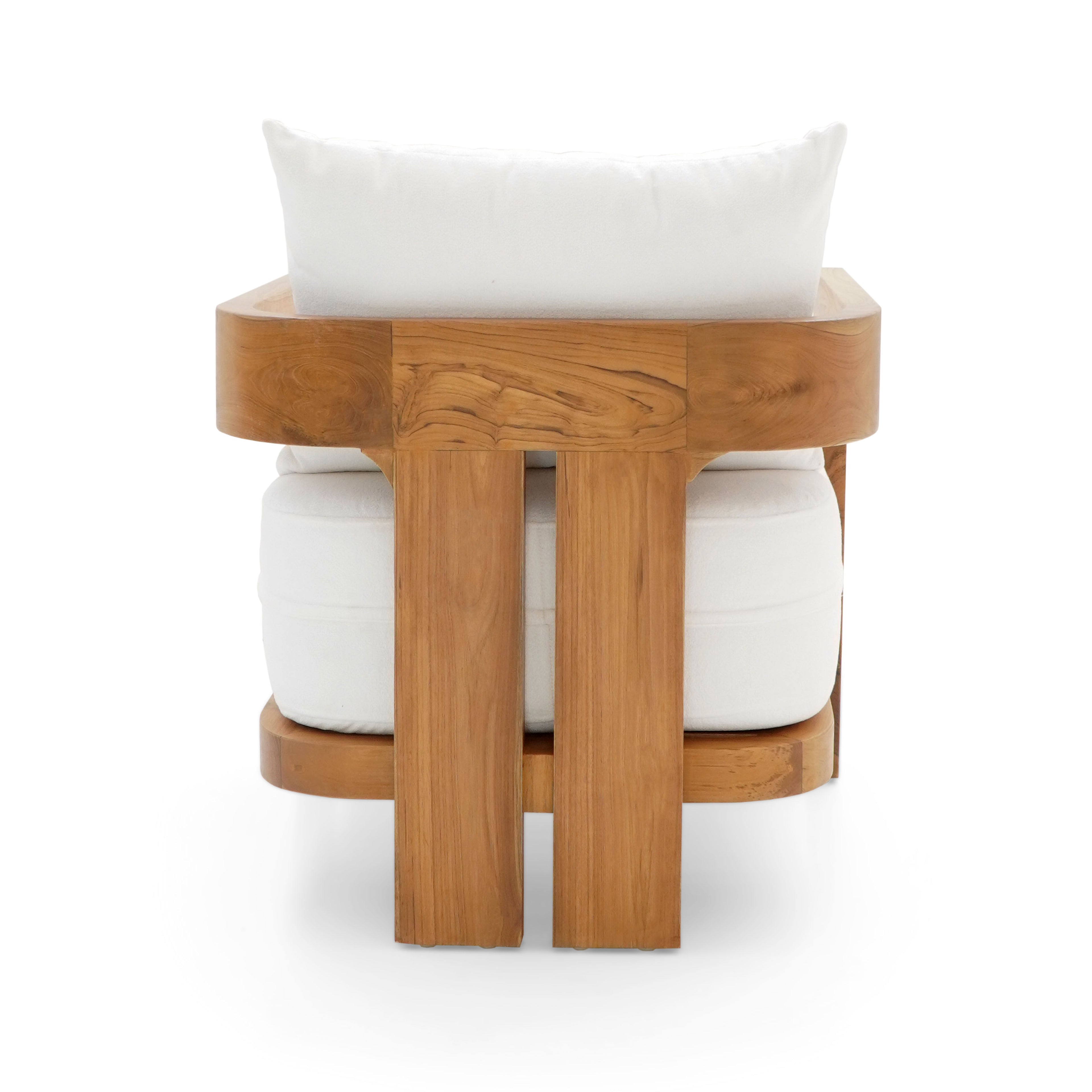 Dubai Coastal Furniture - Solid Handcrafted Teakwood occasional chair. Coastal luxury furniture for Dubai luxury homes, villas and hotels.