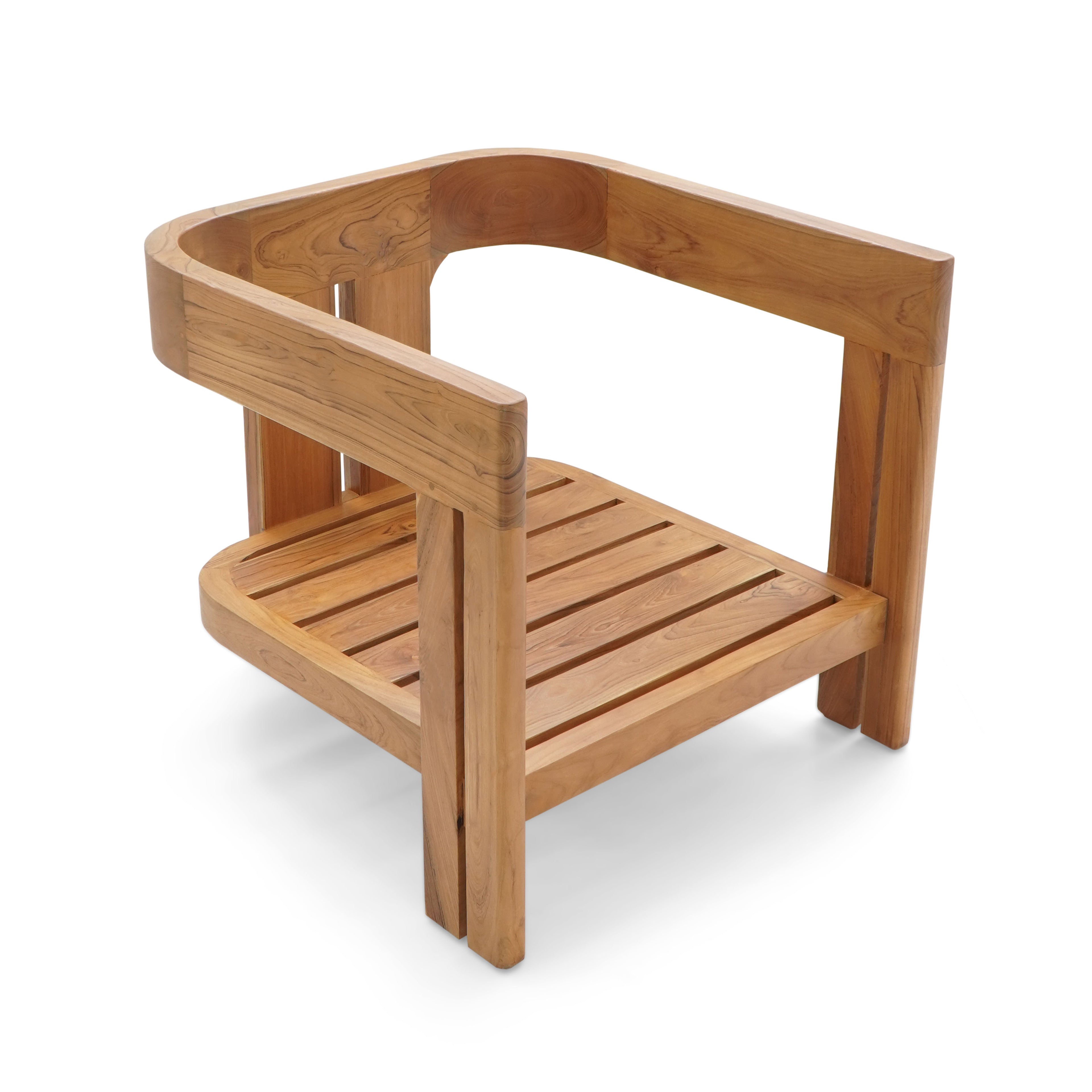 Dubai Coastal Furniture - Solid Handcrafted Teakwood occasional chair. Coastal luxury furniture for Dubai luxury homes, villas and hotels.