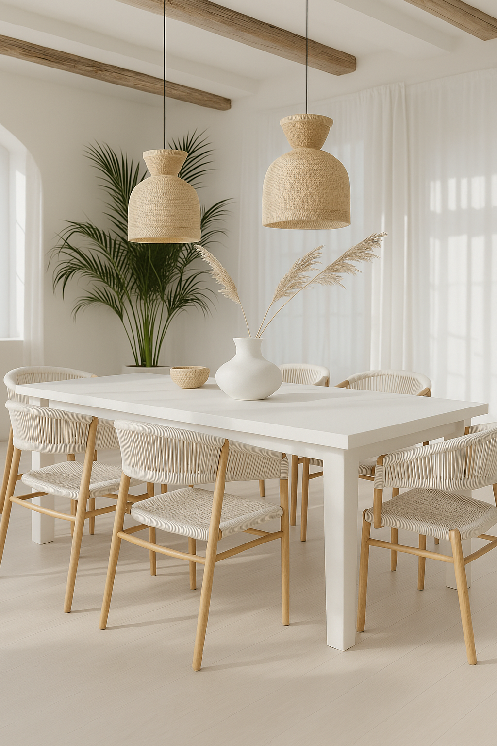 Dubai Modern Luxury Home Furniture - Handcrafted Teakwood Dining Chair. Coastal luxury furniture for Dubai luxury homes, villas and hotels.
