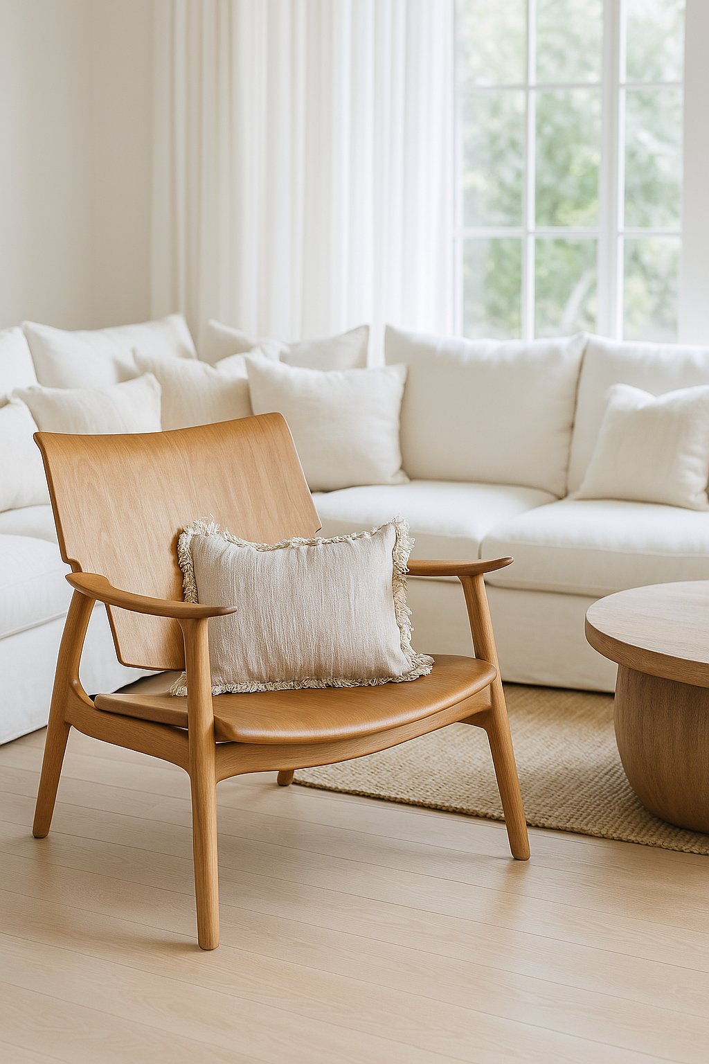 Dubai Coastal Furniture - Solid Handcrafted Teakwood occasional chair. Coastal luxury furniture for Dubai luxury homes, villas and hotels.