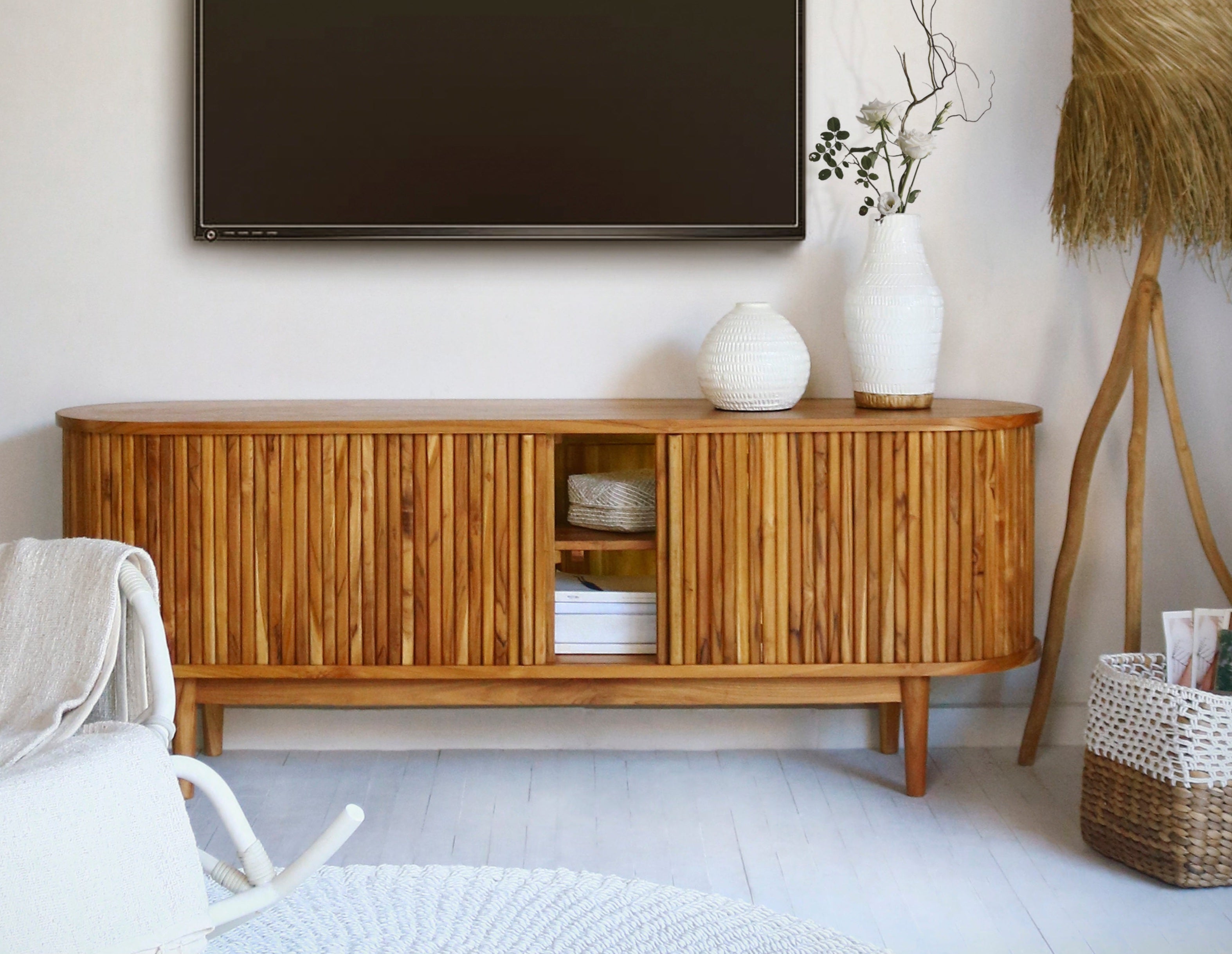 Dubai Coastal Luxury Furniture - Solid Teakwood Buffet. Coastal Living for Dubai homes, villas and hotels.