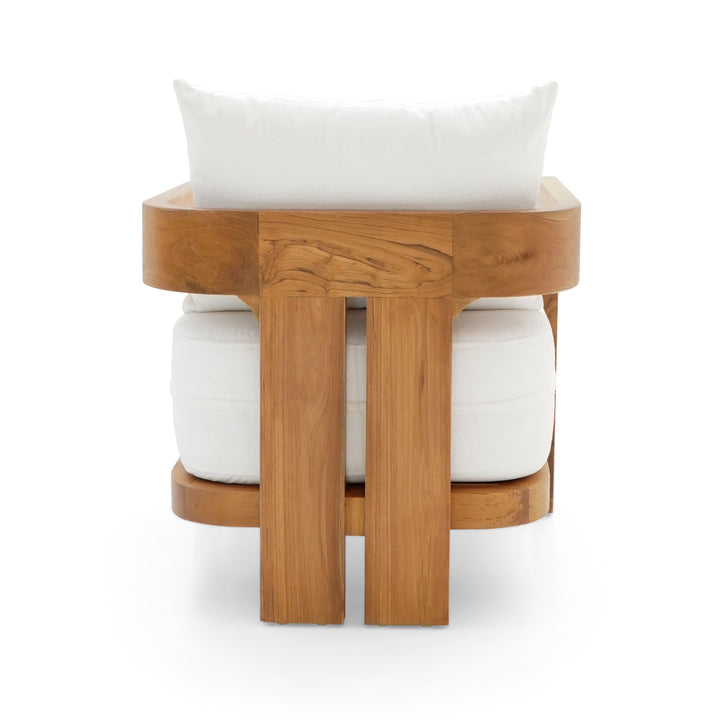 Dubai Coastal Furniture - Solid Handcrafted Teakwood occasional chair. Coastal luxury furniture for Dubai luxury homes, villas and hotels.