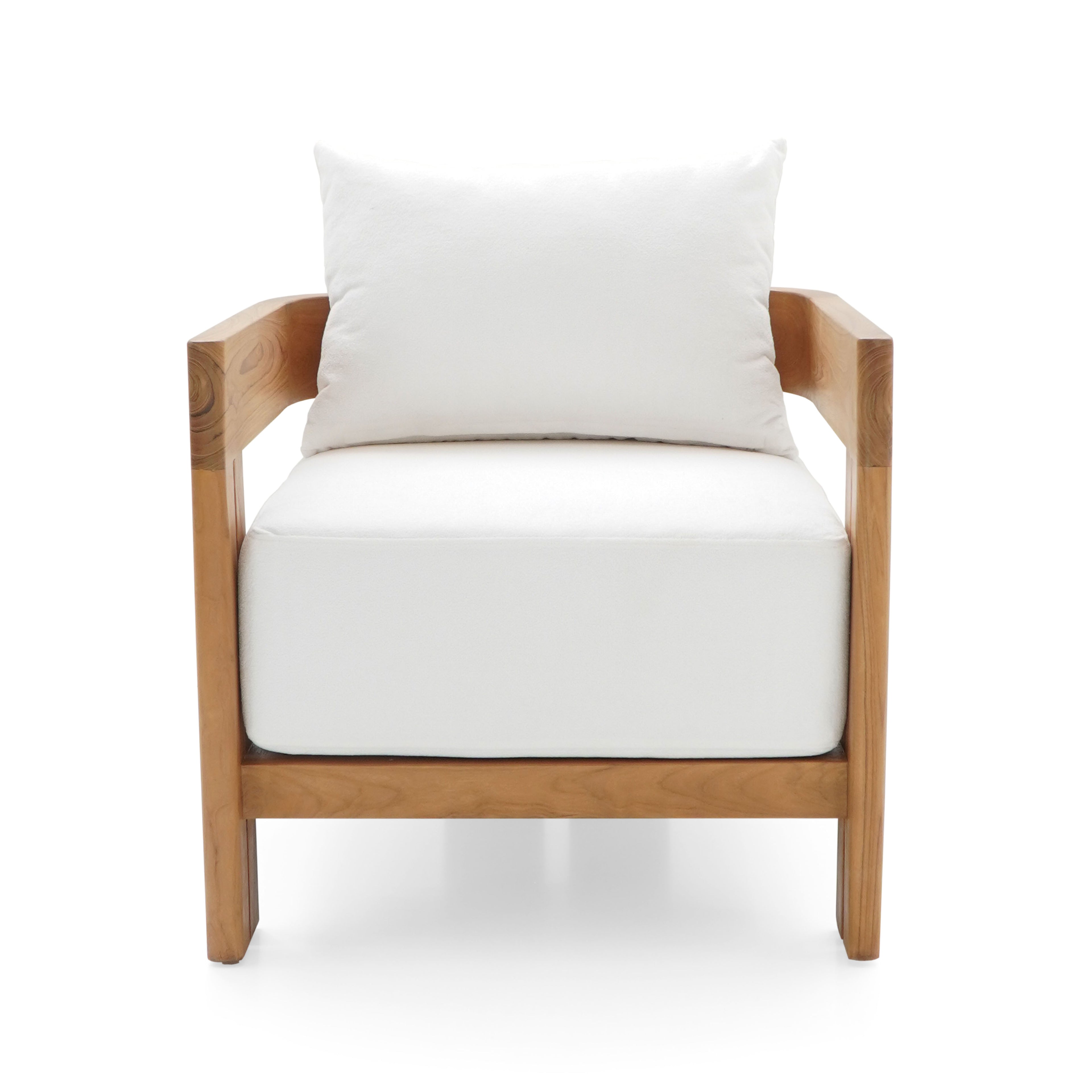 Dubai Coastal Furniture - Solid Handcrafted Teakwood occasional chair. Coastal luxury furniture for Dubai luxury homes, villas and hotels.