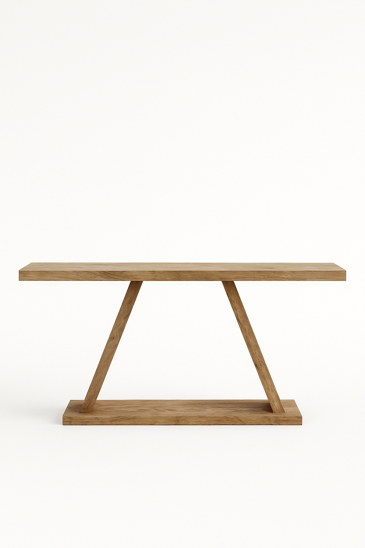 Dubai Luxury Home Furniture - Handcrafted Teakwood Console Table. Coastal luxury furniture for Dubai luxury homes, villas and hotels.