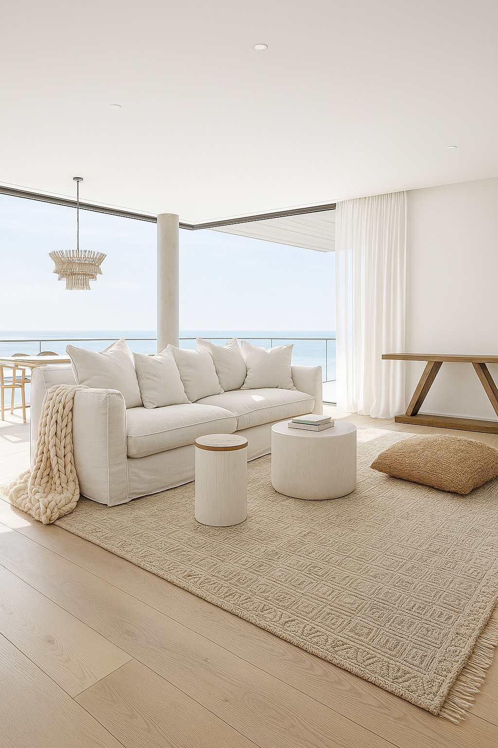 Dubai Luxury Home Furniture - Handcrafted Teakwood Console Table. Coastal luxury furniture for Dubai luxury homes, villas and hotels.
